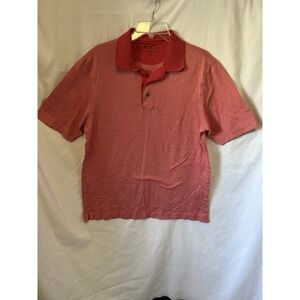 JOS. A. BANK Ledbetter Golf‎ Polo Shirt Mens M Red Classic Preppy Style Casual C